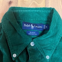 ラルフローレン コーデュロイ BLAKE シャツ 緑 ポニー刺繍の画像