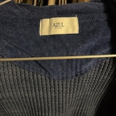 【Azul by moussy】美品ジップアップパーカーS【メンズ】の画像