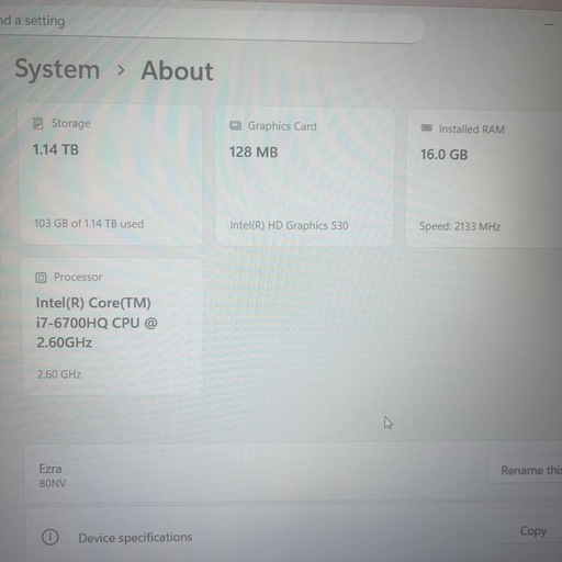lenovo ideapad Y700-15ISK