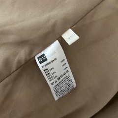 メンズ　ジーユー　GU ヒートパテッドブルゾン　ベージュ　Lサイズの画像