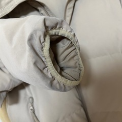 メンズ　ジーユー　GU ヒートパテッドブルゾン　ベージュ　Lサイズの画像