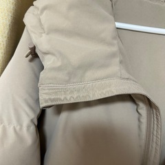 メンズ　ジーユー　GU ヒートパテッドブルゾン　ベージュ　Lサイズの画像