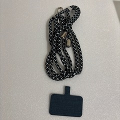 スマホショルダーストラップ 緑 白 黒 紛失防止 落下防止 取付簡単の画像