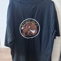 ガルフィー 鬼YABAI 龍 虎 総刺繍 半袖Tシャツ 黒 galfy 中型犬の画像