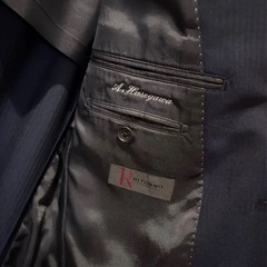 美品 着用回数1~2回 クリーニング済 スーツ セット  ジャケット パンツ ネクタイ ベルト 4点 の画像