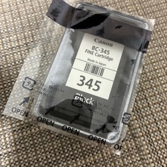 【未使用】PIXUSプリンター黒インクCanon純正品345 Blackの画像