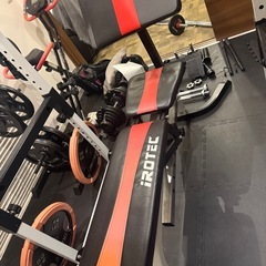 パワーラック　ベンチプレス　インクラインベンチ　プレート、ケーブル付きの画像