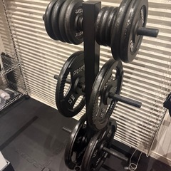 パワーラック　ベンチプレス　インクラインベンチ　プレート、ケーブル付きの画像