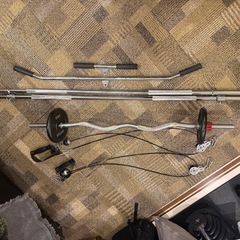 パワーラック　ベンチプレス　インクラインベンチ　プレート、ケーブル付きの画像