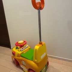 押し手付乗用 ワンワンとうーたん　らくらくキャスター　乗用玩具　手押し車の画像