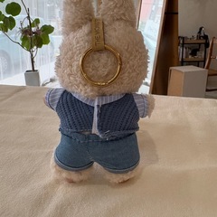 Labubu  洋服付きぬいぐるみキーホルダーの画像