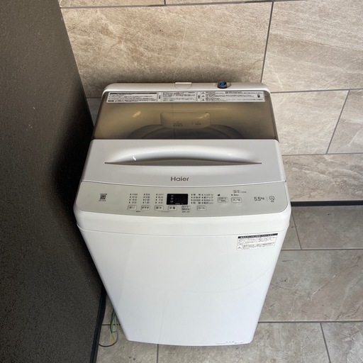 全自動洗濯機　洗濯機　使用頻度少なめ　2023年製★Haier 5.5kg 洗濯機【JW-U55B】