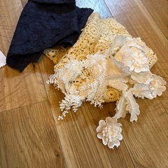 色、デザインも多様なレース生地と幅広レースです。綺麗です。衣装作りにも‼️無料！！
の画像