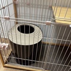 猫 ケージ キャットケージ 3段 木製フレームの画像