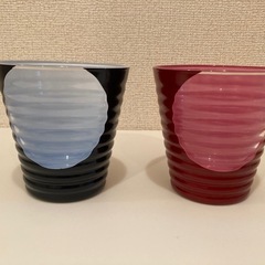 会津・工房鈴蘭の漆塗りペアグラスの画像