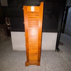 👞✨ 希少‼️オールドカリモク Karimoku 木製シューズラック 5段 / 下駄箱 / レトロ家具の画像