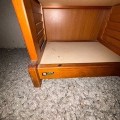 👞✨ 希少‼️オールドカリモク Karimoku 木製シューズラック 5段 / 下駄箱 / レトロ家具の画像