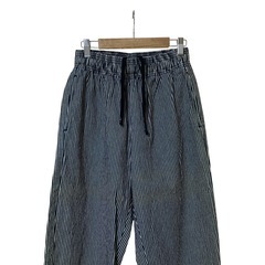 【新品】GU  シェフ イージーパンツ 総ゴム ゆったり ストライプ Ｌの画像