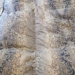 羽毛布団 ハンガリーホワイトダウン93％・1.3kg シングル2層キルト 京都金桝製 収納袋付の画像