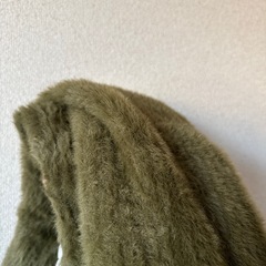 ファー　ニットトップス　ハイネック　タートルネック　XS Sサイズの画像