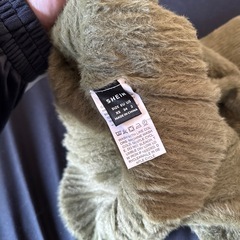 ファー　ニットトップス　ハイネック　タートルネック　XS Sサイズの画像
