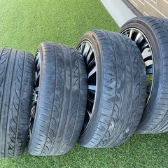 アルファード　オデッセイ　アルミホイールセット225/40r19の画像