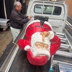 等身大サンタクロースの画像