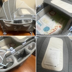 NEWOXベビーベッド 折り畳み 多様性 ベッドの画像