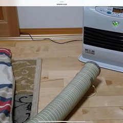 バクマ　温風ヒーター　省エネダクト80cm 美品の画像