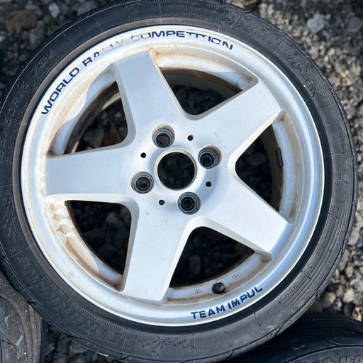 インパル IMPAL WRC 6j+50 15インチ オマケのns2r付き マーチ等 PCD100 