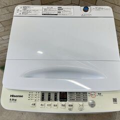 【高年式】大阪送料無料★3か月保障付き★洗濯機★ハイセンス★5.5kg★2024年★HW-T55H★IS-504の画像
