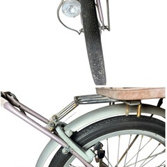 ✨前後カゴ・ハンドルカバー付き✨自転車 20インチの画像
