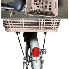 ✨前後カゴ・ハンドルカバー付き✨自転車 20インチの画像
