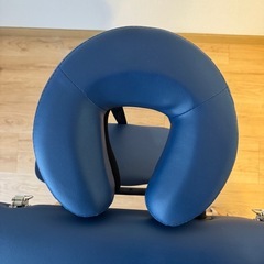 【折りたたみマッサージベッド】木製／ダークブルー／状態良好✨の画像