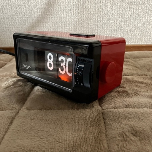 昭和レトロSEIKOパタパタ時計　置き時計 超レア、美品