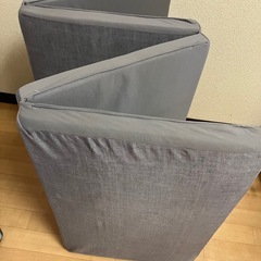美品値下げ　ニトリNクール　接触冷感　4つ折クッション　マットレス　60×150×5 　　　の画像