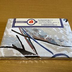 【未開封/長期保管品/お引取り限定】■インド製 ノーアイロン 平織 ボックスシーツ■シングルベッドシーツ■枕カバー付き■の画像