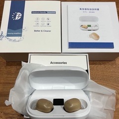 新品 簡単操作！ 集音器 補聴器代わりに　音声拡聴器 目立たない 日本語説明書 充電式 軽量 の画像