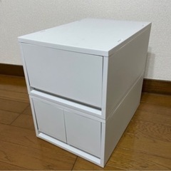 無印🩶ポリプロピレンケース　ホワイトグレーの画像