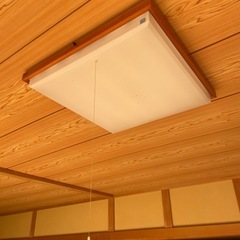 フラットシーリングライト 蛍光灯　和風の画像