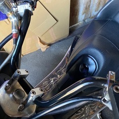 バイク　ハンドルのみ　自家塗装の画像