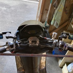 バイク　ハンドルのみ　自家塗装の画像