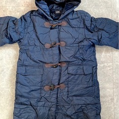 中綿ダッフルコート　紺色　男女兼用　女性L〜LL 、男性Mの画像