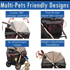 大型犬ペットカートの画像