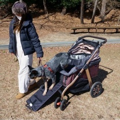 大型犬ペットカートの画像