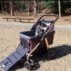 大型犬ペットカートの画像