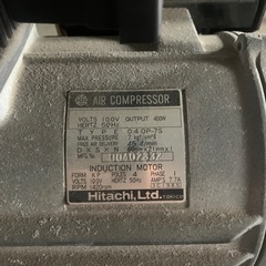 HITACHI オイルフリーベビコンOP-7S　の画像