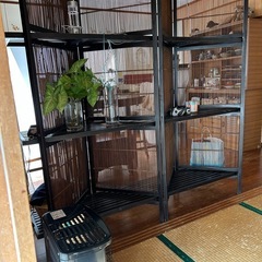 パーテーション　棚　折りたたみの画像