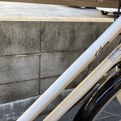 サイクルベースアサヒ　美品　自転車　ママチャリ　ホワイトの画像
