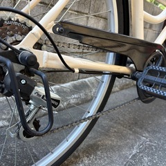 サイクルベースアサヒ　美品　自転車　ママチャリ　ホワイトの画像